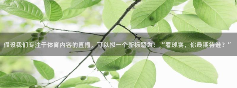 假设我们专注于体育内容的直播，可以拟一个新标题为：“看球赛，你最期待谁？”